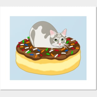 Cat Loaf Donut Posters and Art